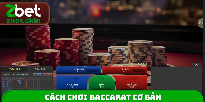 Cách chơi Baccarat cơ bản tại sàn cược trực tuyến