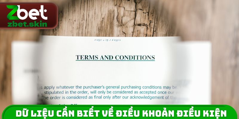 Dữ liệu cần biết về điều khoản điều kiện